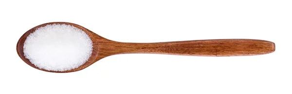 MonosodioGlutamato (MSG o E621) en cuchara sobre blanco — Foto de Stock