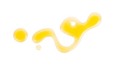 Beyaz arka planda izole tatlı bal damla