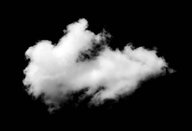 Siyah arkaplan üzerindeki bulutlar