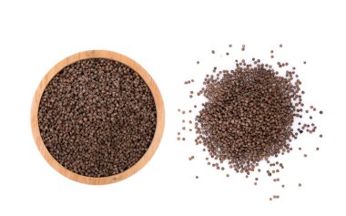 beyaz zemin üzerine Perilla herb tohum