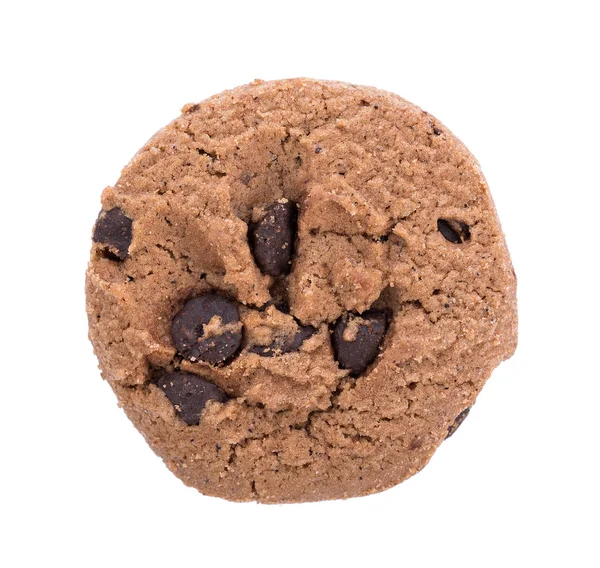 Cioccolato al caffè Cookie isolato su sfondo bianco — Foto Stock