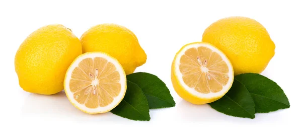 Fresh lemon isolated on white background — Stock Photo, Image