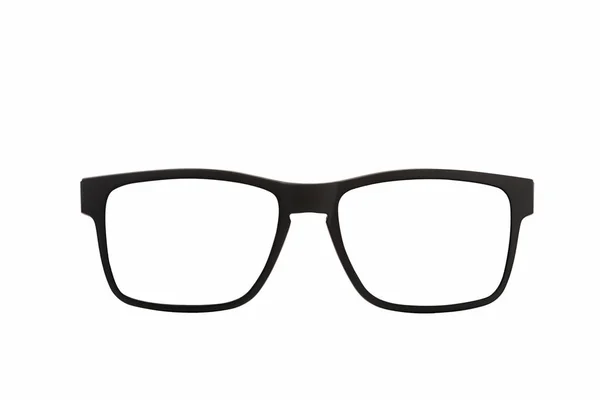 白に隔離された黒い目の眼鏡 — ストック写真
