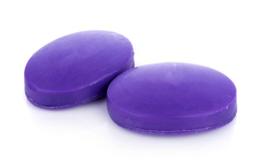 Beyaz arka plan üzerinde sabun yalıtım