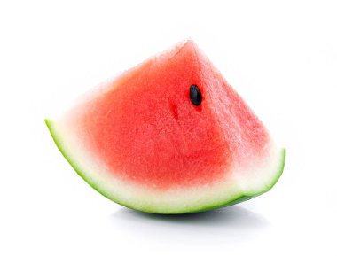 Beyaz arkaplanda karpuz izole