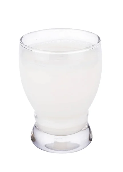 Glas Melk Geïsoleerd Witte Achtergrond — Stockfoto