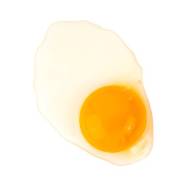 Beyaz arkaplanda izole yumurtalar