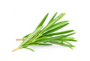 Beyaz arkaplanda biberiye izole edildi