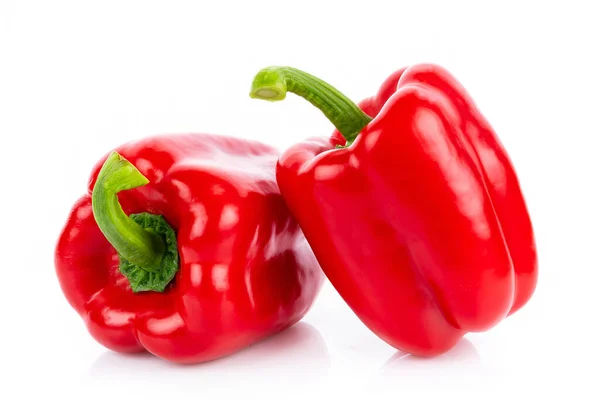 Red Bell Pepper White Background Stock Picture