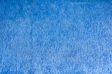 Mavi mikrofiber bez doku ile seçilen odak