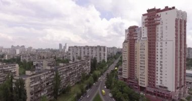 Sovyet binası. yukarıdan görüntüleyin. uyku alanları
