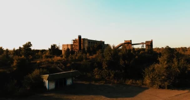 Photographie Aérienne Carrière Industrielle Ancienne Mine Minerai Fer — Video