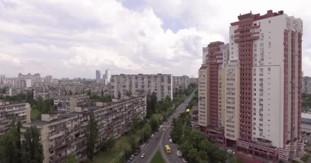 Bâtiment Soviétique Vue Haut Aires Couchage — Video