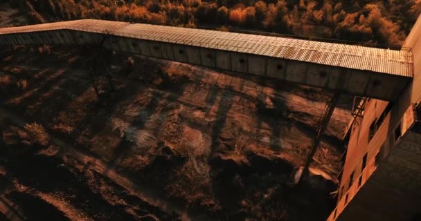 Hava Fotoğrafçılığı Sanayi Ocağı Eski Demir Cevheri Maden Madeni — Stok video