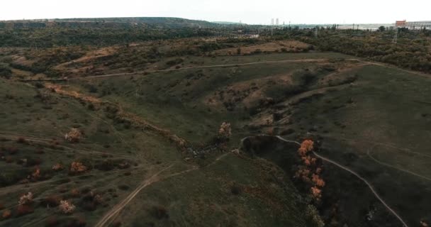 Photographie aérienne. collines route de campagne 