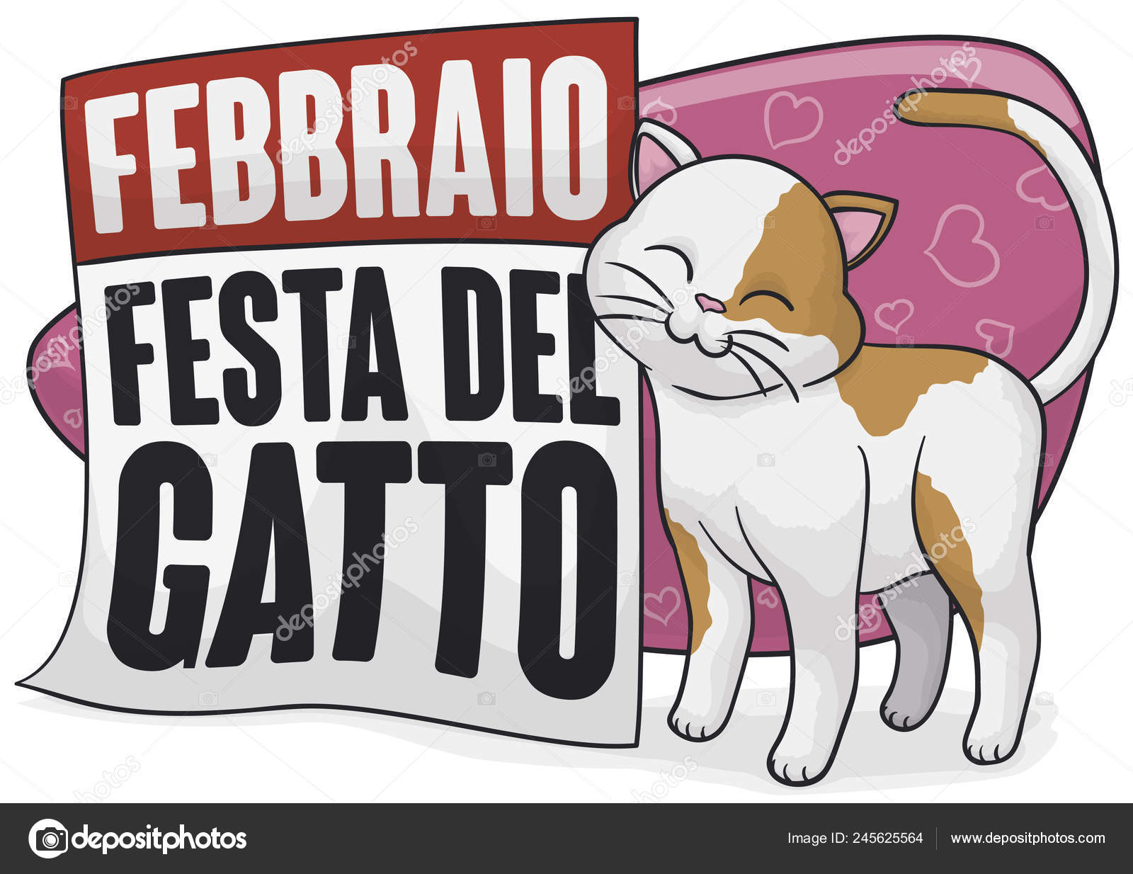 Chaton Adorable Mignon Faisant Promotion Journee Chat Ecrit Italien Frottant Image Vectorielle Par Penwin C Illustration Chaton Adorable Mignon Faisant Promotion Journee Chat Ecrit Italien Frottant Image Vectorielle Par Penwin C Illustration