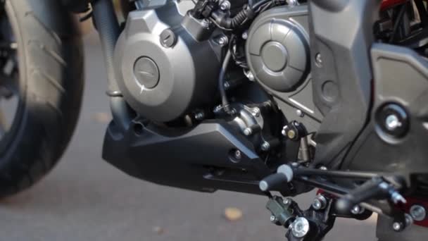 Motorrad Und Seine Einheit — Stockvideo