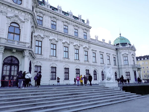 Wien Österrike December 2017 Övre Belvedere Palace Wien — Stockfoto