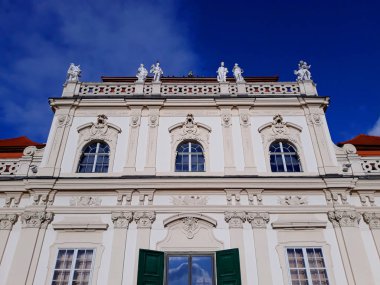 Vienna, Avusturya - 16 Aralık 2017: Alt Belvedere Sarayı Viyana