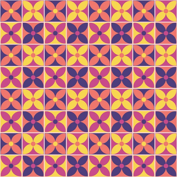 Abstrakte Florale Muster Nahtlose Vektorillustration Geometrisches Blattornament — Stockvektor