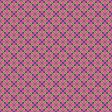 Soyut çiçek desenli. Sorunsuz vektör çizim. Geometrik yaprak süsleme