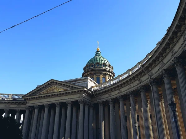 サンクトペテルブルク ロシア連邦 2018 カザン聖堂 またとして知られている 大聖堂のカザンの聖母 ネフスキー大通りにロシア正教会の大聖堂 — ストック写真