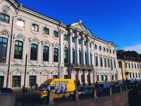 Sankt Petersburg Ryssland Augusti 2018 Stroganov Palace Ett Sent Barock — Stockfoto