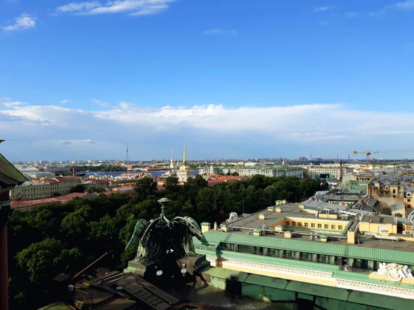 Saint Petersburg Russia August 2018 Top View City Saint Isaac — Stock Photo, Image