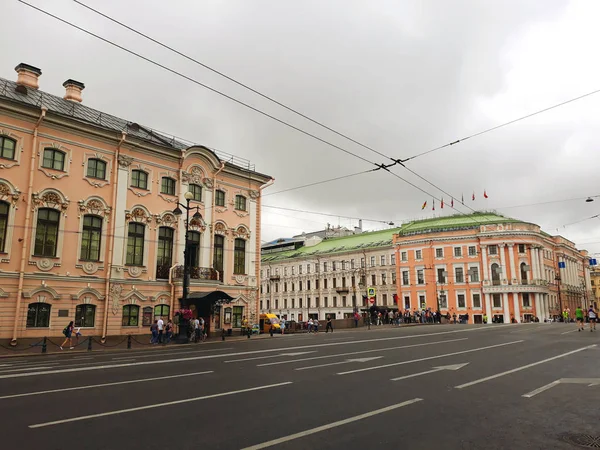 San Petersburgo Rusia Agosto 2018 Nevsky Prospect Calle Principal Ciudad —  Fotos de Stock