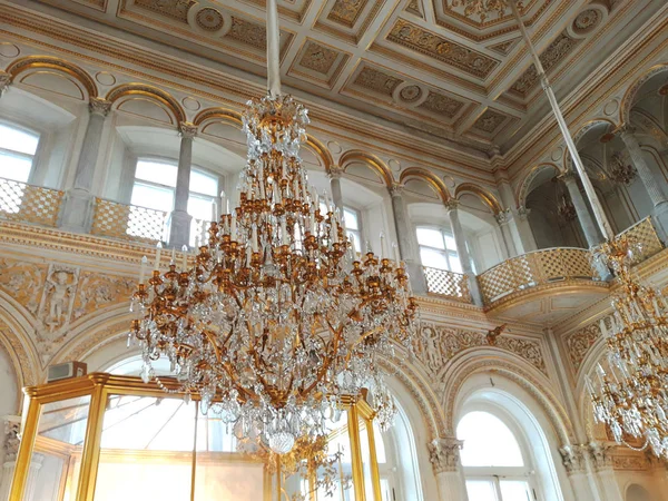 San Petersburgo Rusia Agosto 2018 Interiores Del Palacio Invierno Museo — Foto de Stock