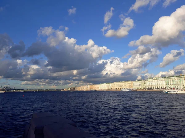 São Petersburgo Rússia Agosto 2018 Palácio Embankment São Petersburgo Com — Fotografia de Stock