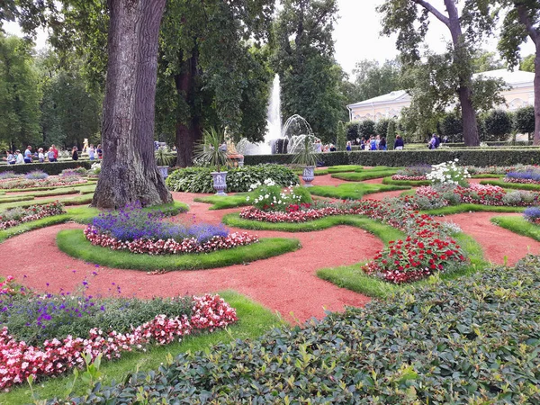 Sint Petersburg Rusland Augustus 2018 Lagere Park Peterhof — Stockfoto