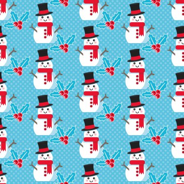 Kardan adam ve ökseotu ile sevimli Noel kalıbı