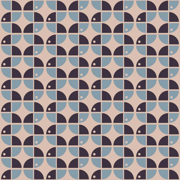 Nahtlose Geometrische Muster Retro Stil Textil Und Hintergrund — Stockvektor