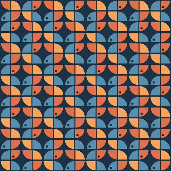 Nahtlose Geometrische Muster Retro Stil Textil Und Hintergrund — Stockvektor