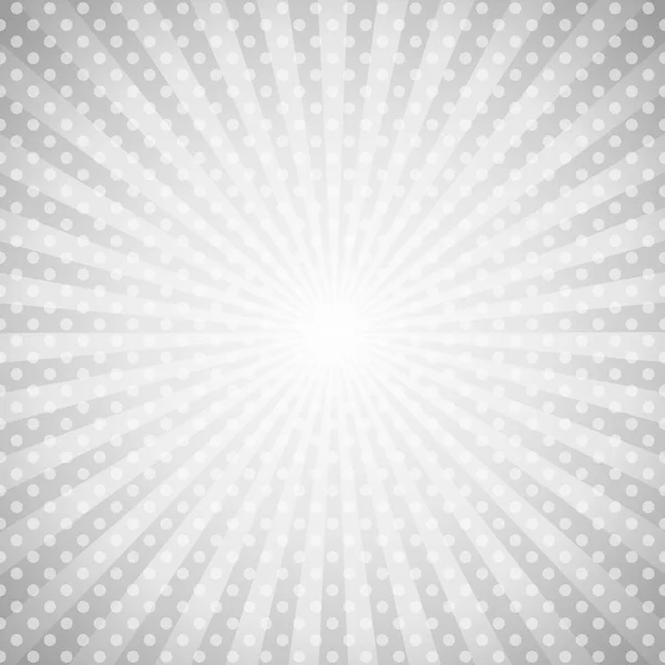 1960S Sunburst Background Minimalist Retro Background Polka Dot — Stock Vector