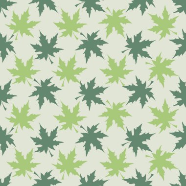 Akçaağaç Yaprakları, Yay deseni, dikişsiz vektör illüstrasyon