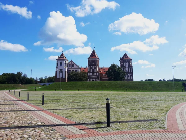 Mir Bielorrusia Septiembre 2019 Complejo Del Castillo Mir Bielorrusia Patrimonio — Foto de Stock