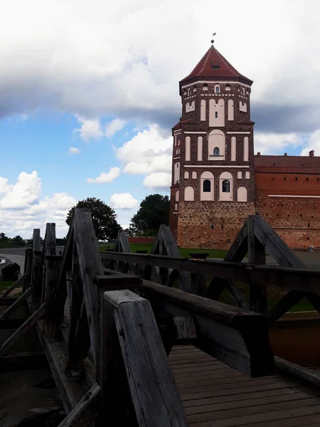 Mir Bielorrusia Septiembre 2019 Complejo Del Castillo Mir Bielorrusia Patrimonio —  Fotos de Stock