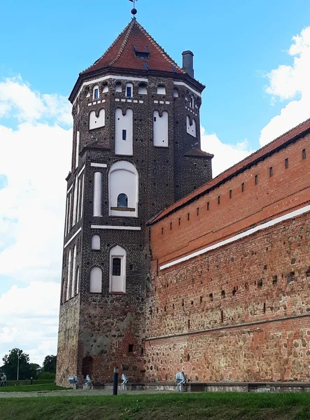 Mir Biélorussie Septembre 2019 Complexe Château Mir Biélorussie Patrimoine Mondial — Photo