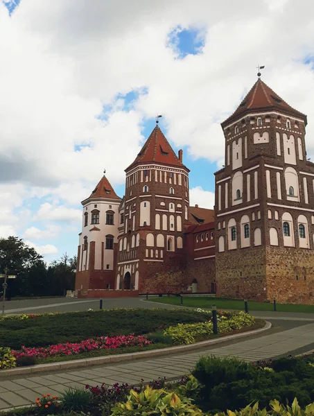Mir Λευκορωσία Σεπτεμβρίου 2019 Συγκρότημα Κάστρο Mir Στη Λευκορωσία Παγκόσμια — Φωτογραφία Αρχείου
