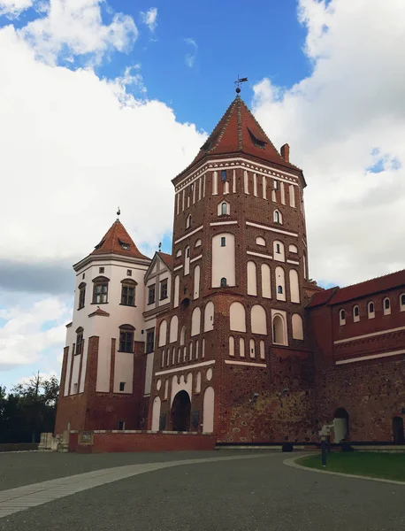 Mir Bielorrusia Septiembre 2019 Complejo Del Castillo Mir Bielorrusia Patrimonio —  Fotos de Stock