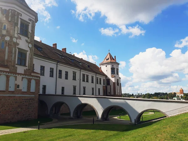 Mir Λευκορωσία Σεπτεμβρίου 2019 Συγκρότημα Κάστρο Mir Στη Λευκορωσία Παγκόσμια — Φωτογραφία Αρχείου