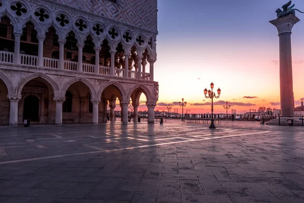 Alba Piazza San Marco Venezia — Foto Stock