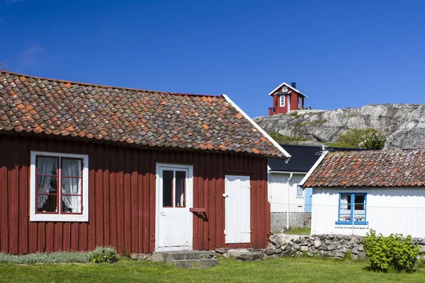 Cottages Vrango Bohuslan Coast Suécia — Fotografia de Stock