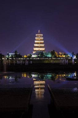Dev vahşi Kaz Pagodası, dünya mirası Xian, Çin