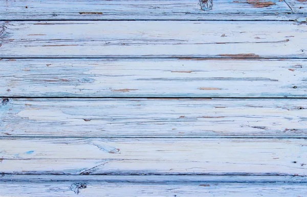 Blue Painted Grungy Aged Wooden Table Top — Stock Photo, Image