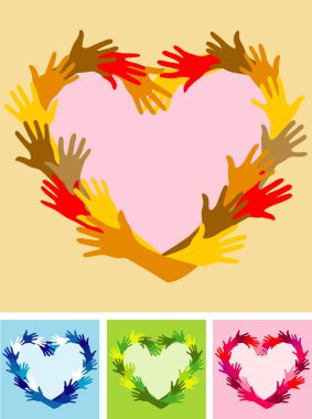 İnsan elinden yapılmış kalp işareti.