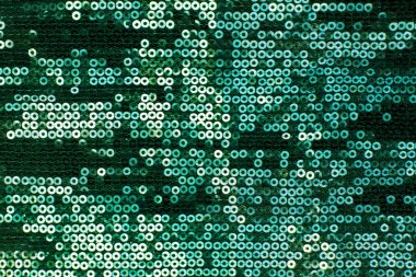 Parlak yeşil payet Tekstil arka plan