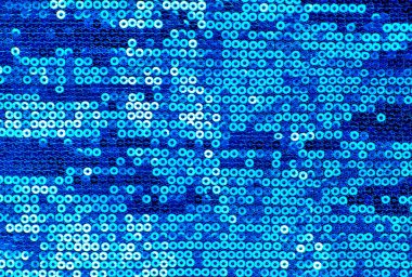 Parlak mavi payet Tekstil arka plan